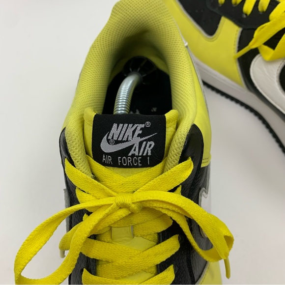 Nike Air Force 1 Men’s Sneaker Black and Gold Yellow Size 11.5 - Picture 4 of 14